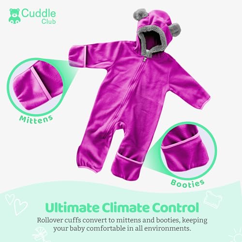 Hooded Fleece Baby Romper