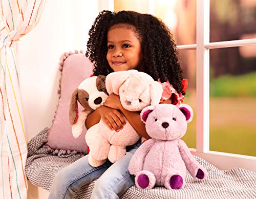 Soft and cuddly plush puppy toy