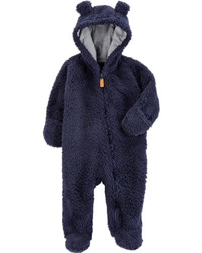 Carter's Baby Sherpa Bunting in Navy - 3 Months