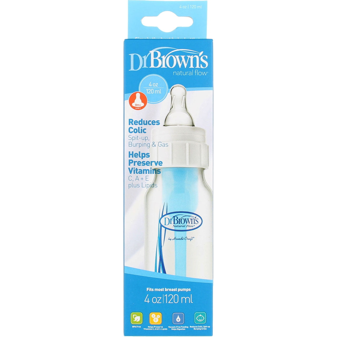 Dr. Brown's Anti-Colic Baby Bottle, 4oz