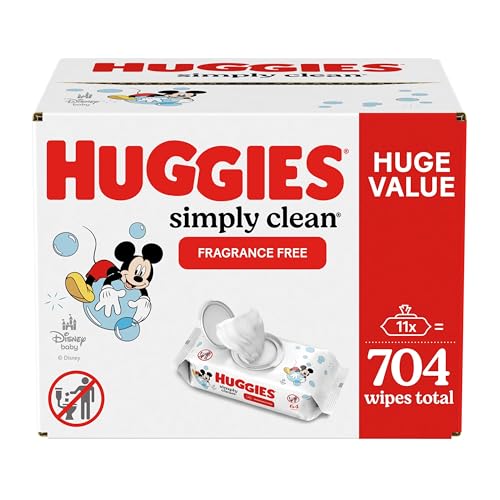 Huggies Simply Clean Unscented Baby Wipes