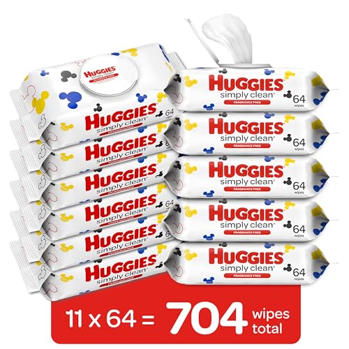 Huggies Simply Clean Unscented Baby Wipes