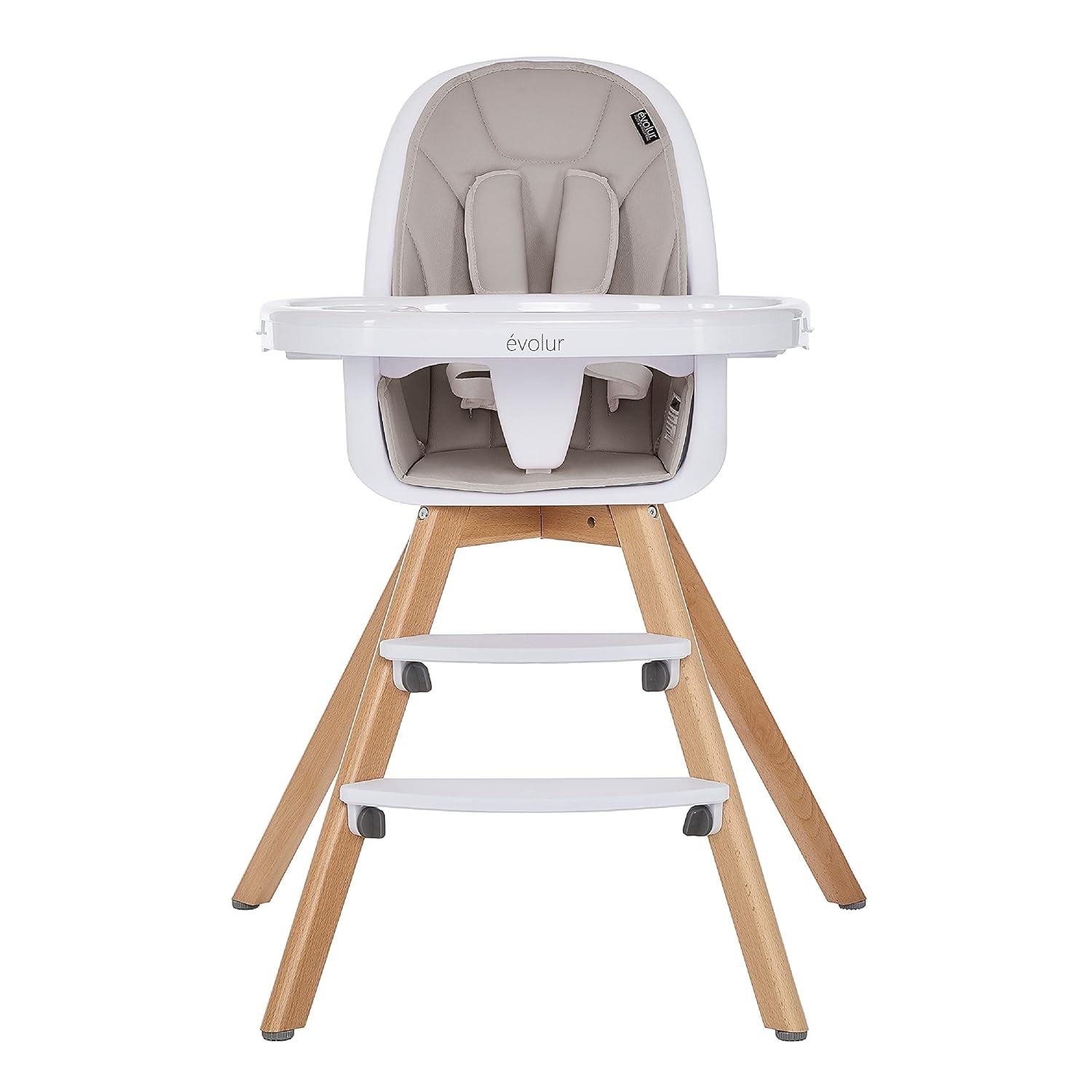 Evolur Zoodle High Chair - Light Grey