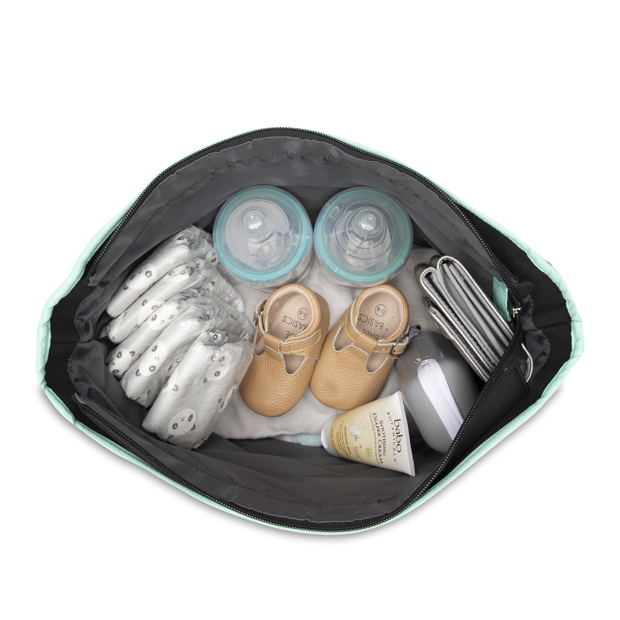 Black Diaper Bag with Adjustable Strap