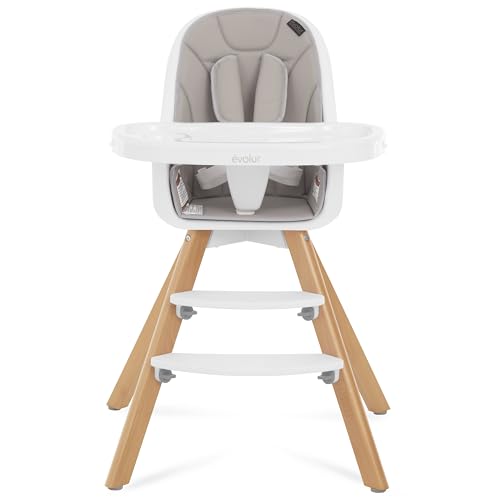 Evolur Zoodle High Chair - Light Grey