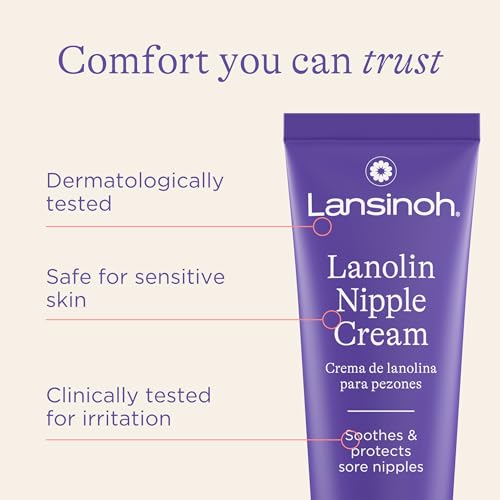 Lansinoh Lanolin Nipple Cream for Breastfeeding Moms, 1.41 Ounces