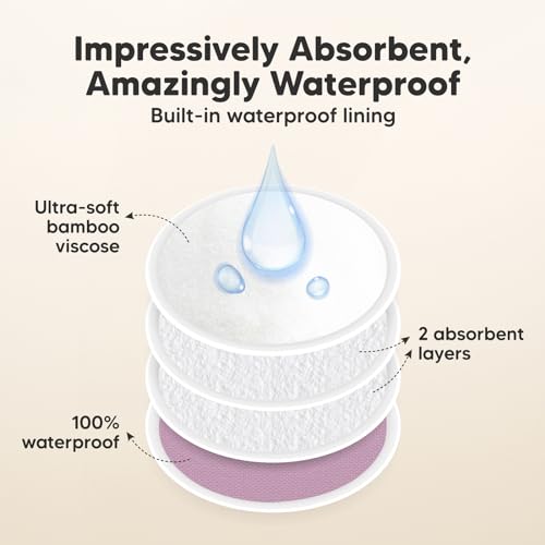 Organic Bamboo Nursing Breast Pads - Reusable & Washable