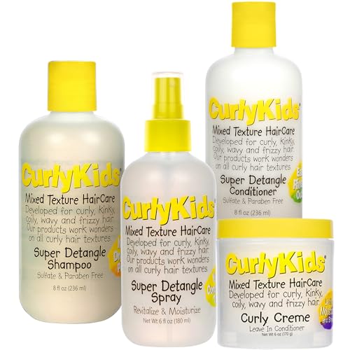 CurlyKids Mixed Hair HairCare Bundle - 4 items