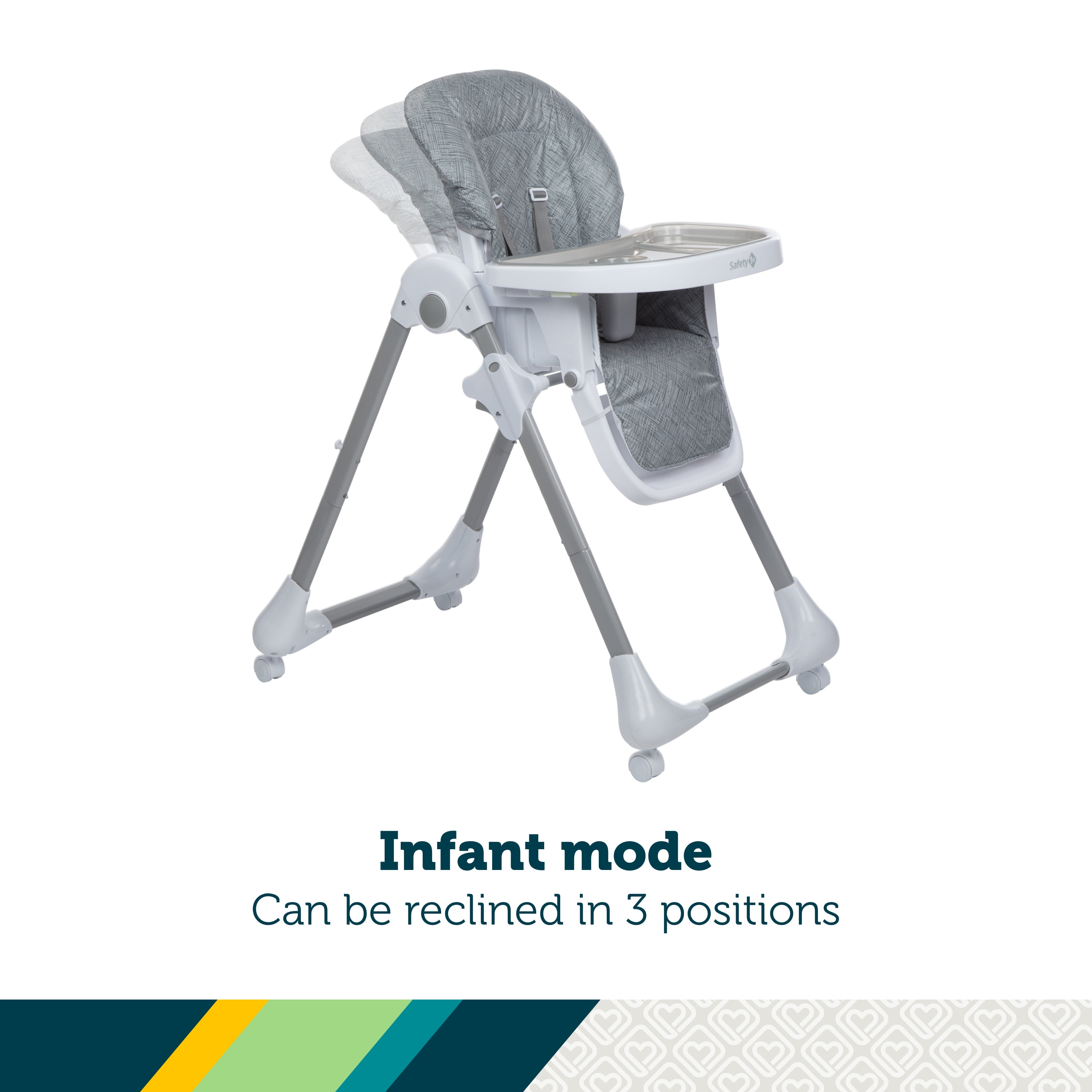 Safety 1ˢᵗ 3-in-1 Grow and Go High Chair, Monolith