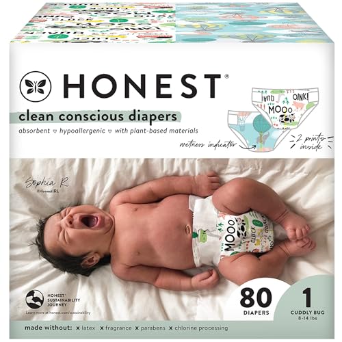 Honest Co. Club Box - Size 1 - Panda & Safari Print