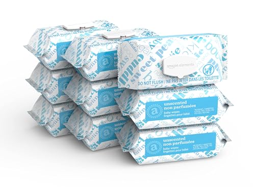 Unscented Baby Wipes, 810 Count (Pack of 9)
