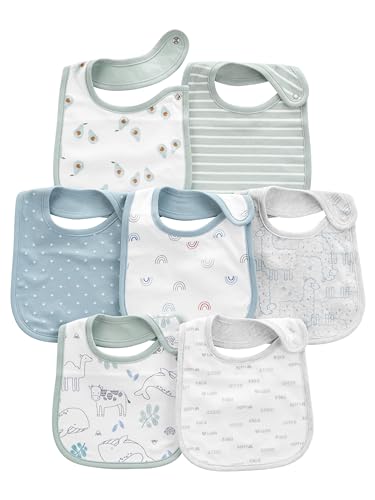 Carter's Unisex Teething Bibs, Pack of 7
