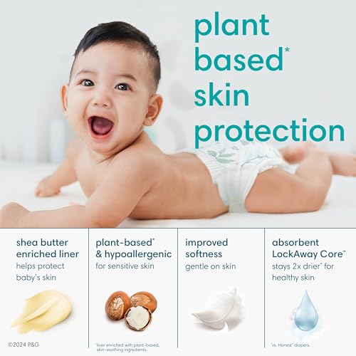 Pampers Pure Protection Newborn Diapers, 76 Count