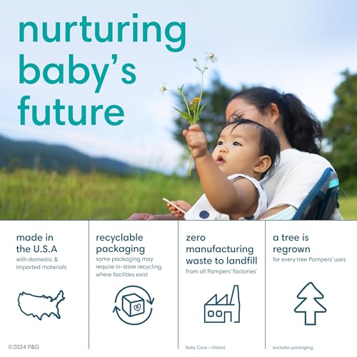 Pampers Pure Protection Newborn Diapers, 76 Count