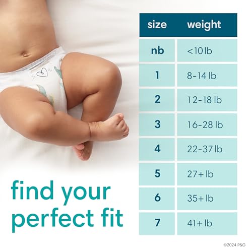 Pampers Pure Protection Newborn Diapers, 76 Count