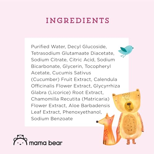 Mama Bear Hypoallergenic Baby Wipes, Fragrance-Free (6pk)