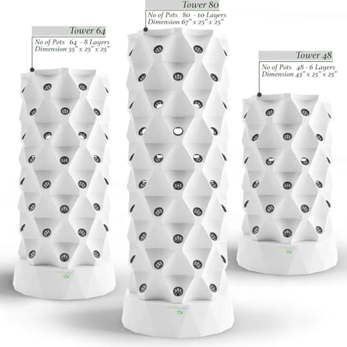 Hydroponic Tower for Indoor Plants - Nutraponics