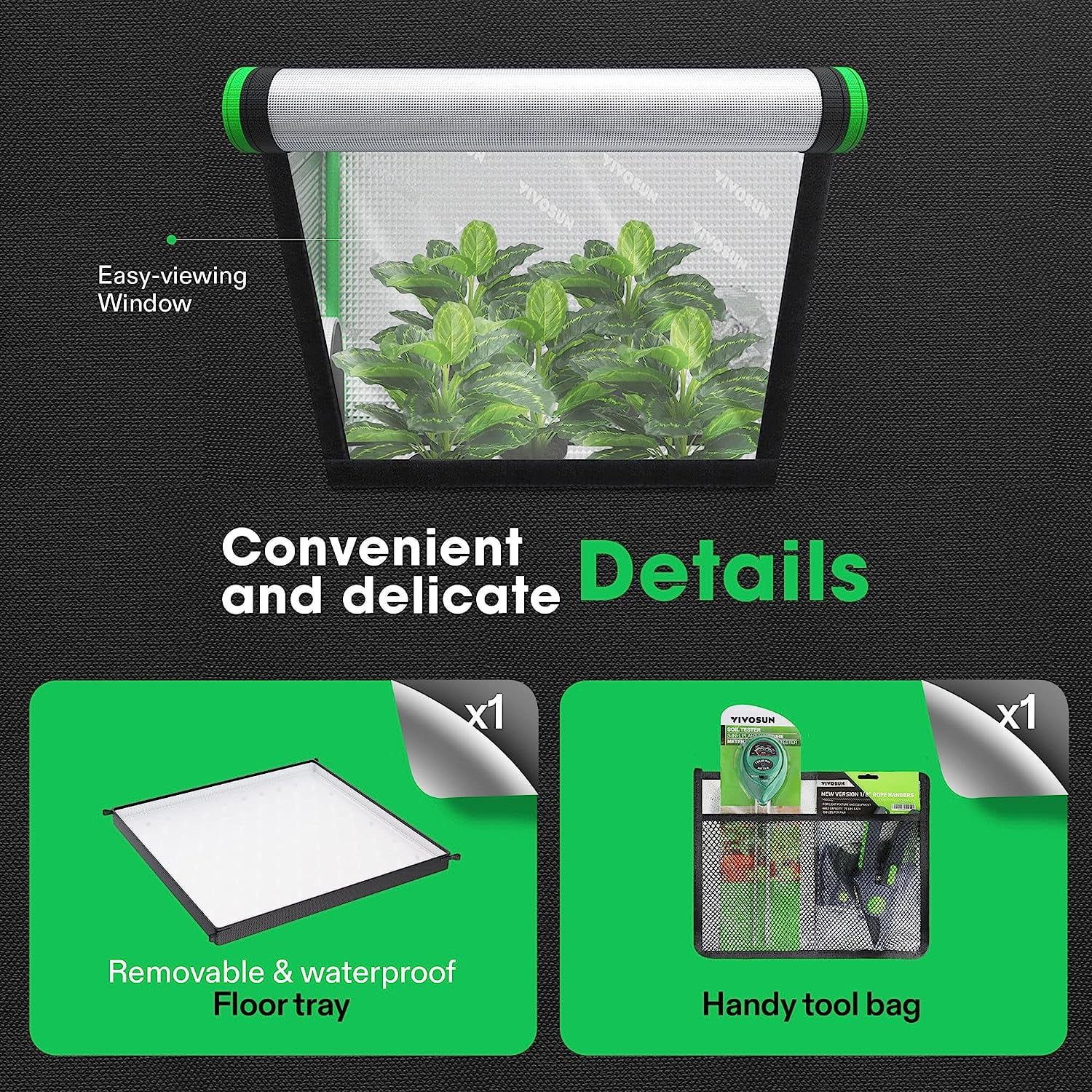 VIVOSUN Reflective Grow Tent for Hydroponics