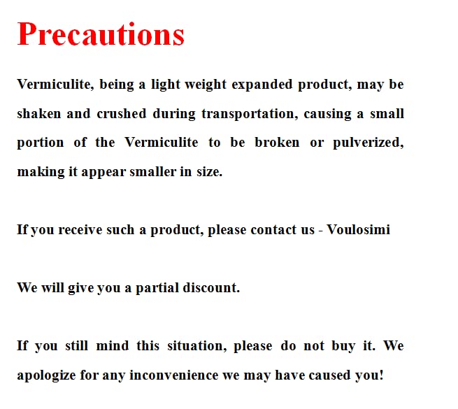 Organic Vermiculite Granules for Plants and Gardening (10 Quarts)