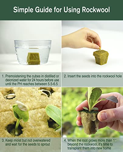 1" Rockwool Cubes for Hydroponics - 800 cubes