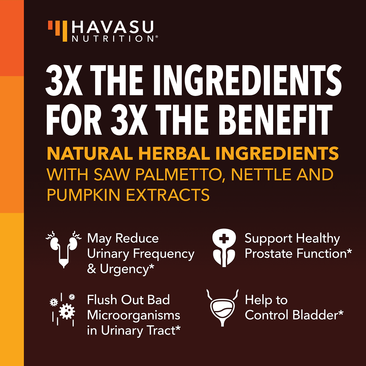 Potent Prostate Health Capsules with Saw Palmetto