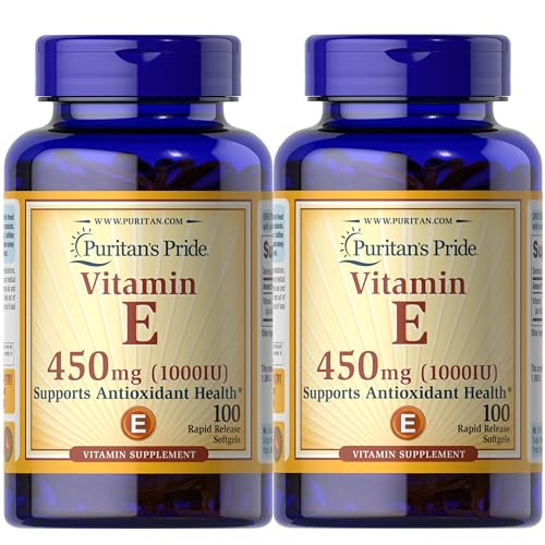 Puritans Pride Vitamin E, 450mg, 100ct (Pack of 2)