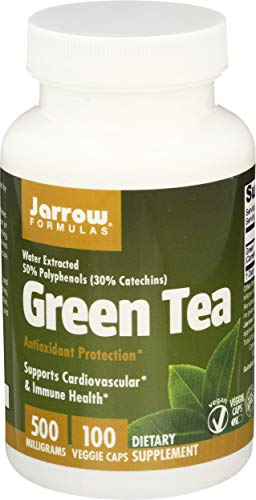 Jarrow Formulas, Green Tea, 500 mg, 100 Veggie Caps