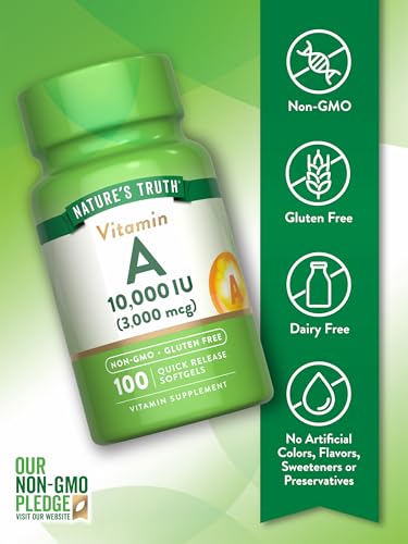 Nature's Truth Vitamin A Softgels - 100ct