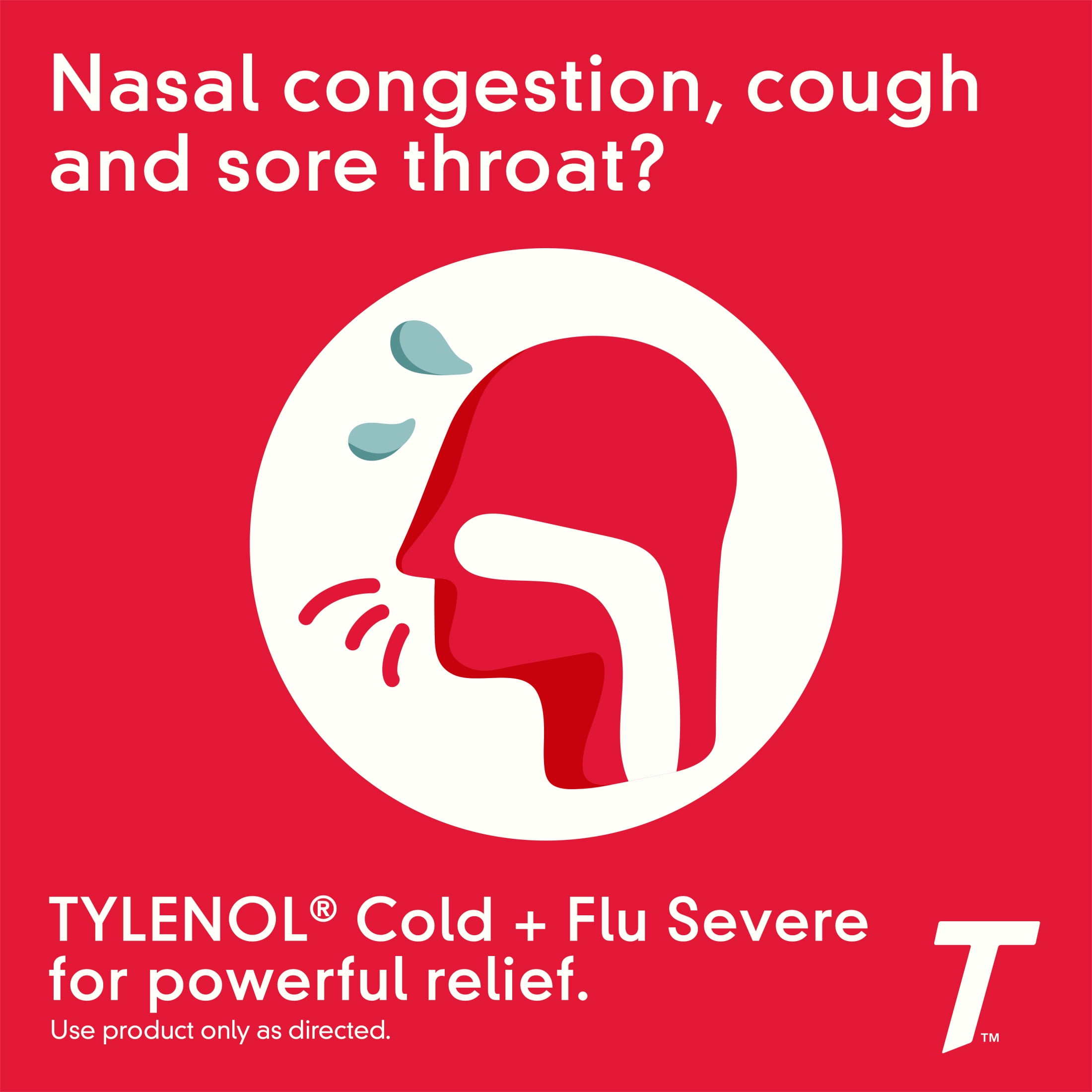 Tylenol Cold + Flu Severe Caplets, 24 ct