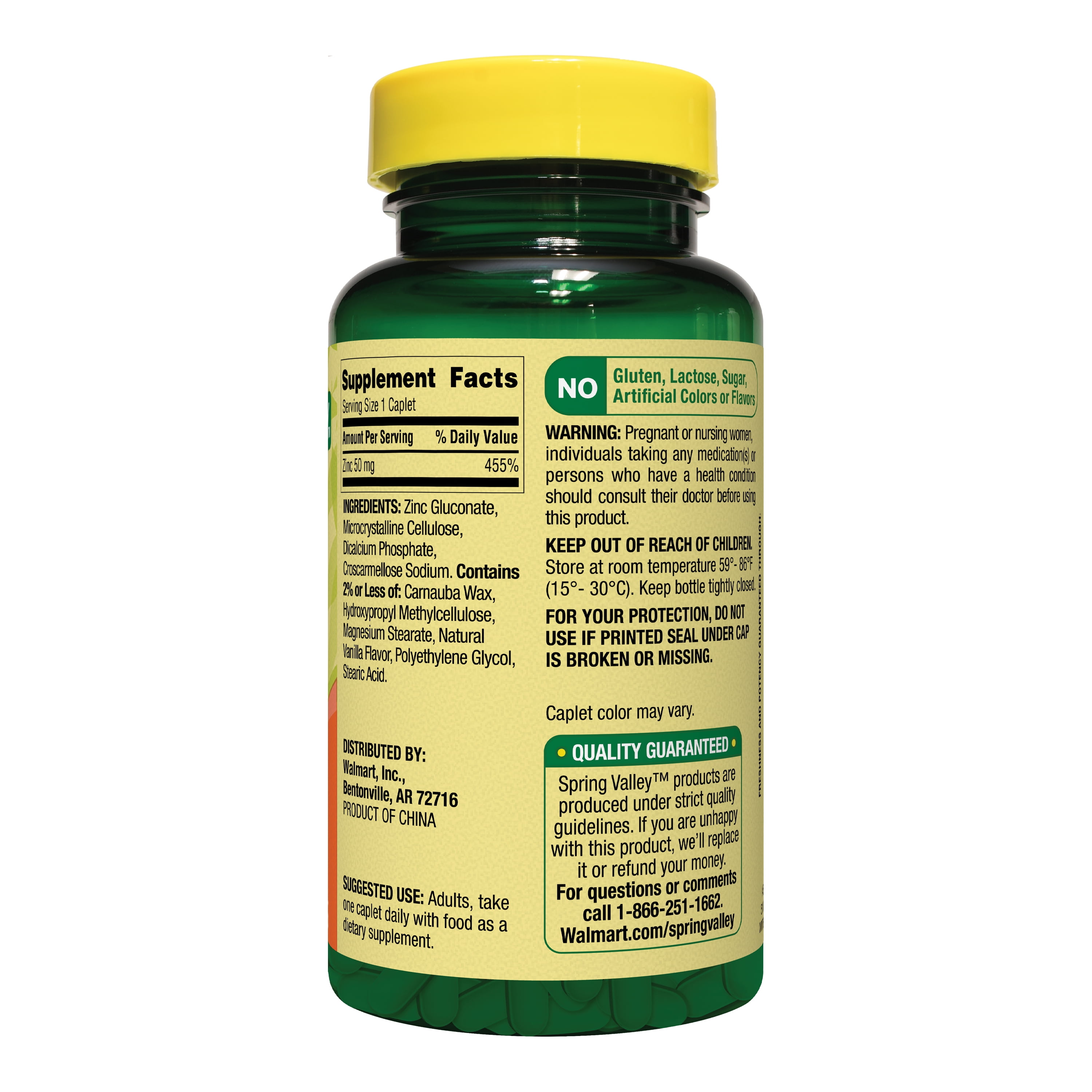 Zinc, Magnesium, Calcium Supplement - 200 Count