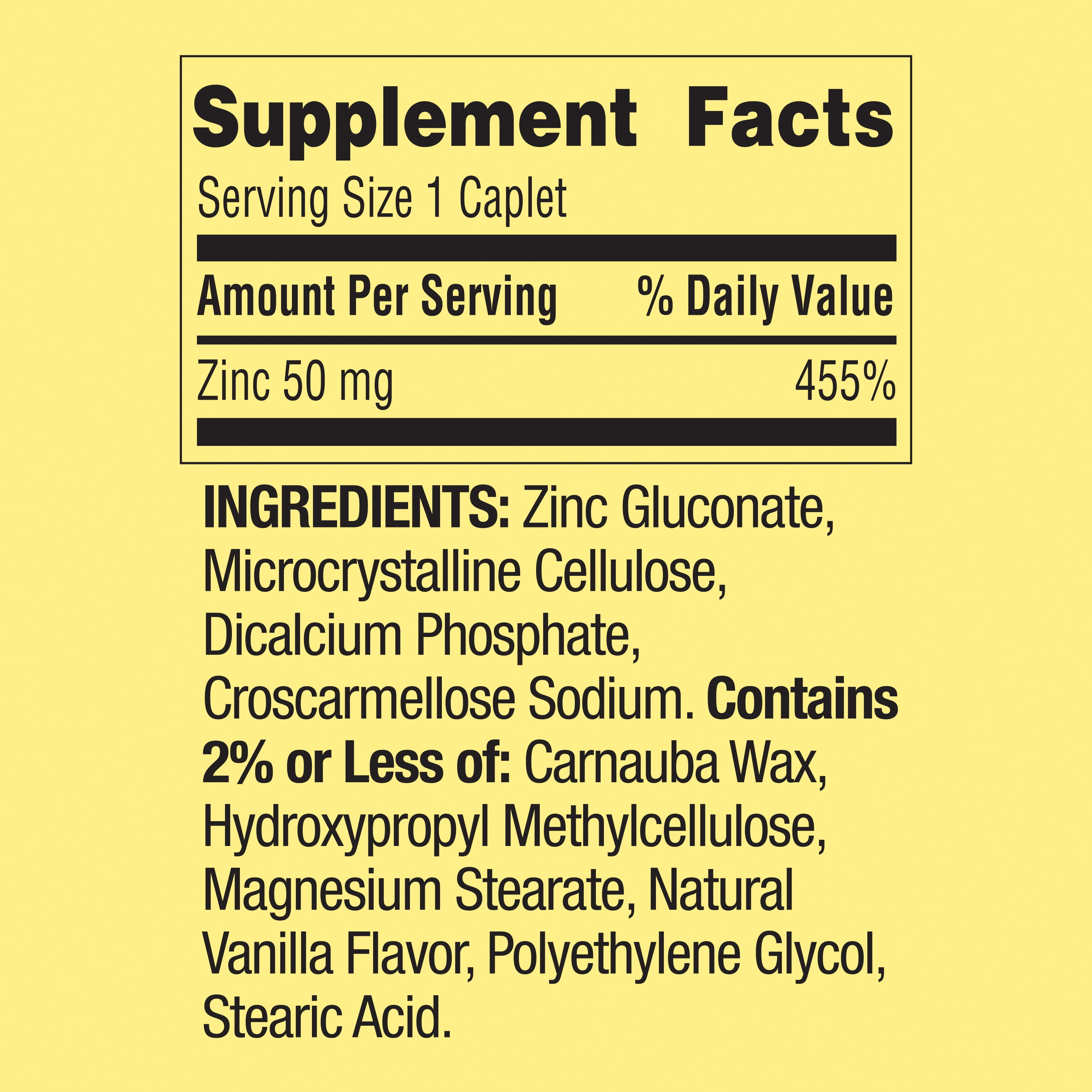 Zinc, Magnesium, Calcium Supplement - 200 Count