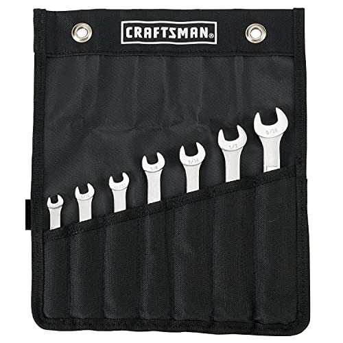 Craftsman 7-Piece SAE Wrench Set with Tool Pouch