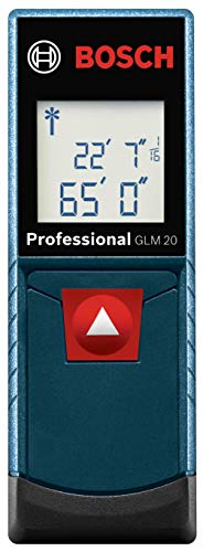 BOSCH GLM20 Blaze 65ft Laser Distance Measure, Blue