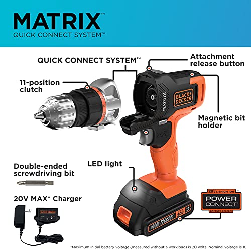 20V MAX Matrix Cordless Drill/Driver with Tool Tote