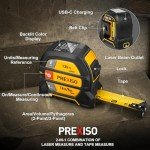 PREXISO 2-in-1 Laser Tape Measure - Rechargeable