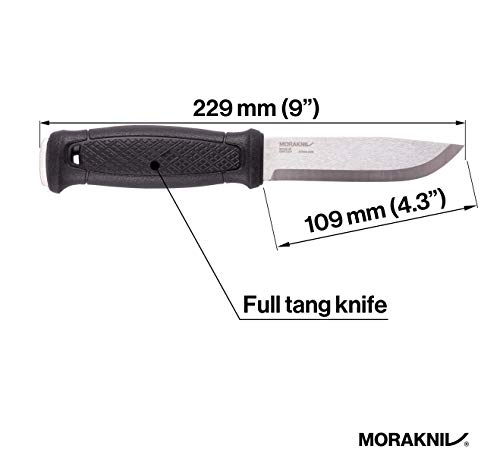 Garberg Survival Knife with Multi-Mount Sheath, 4.3 Inch