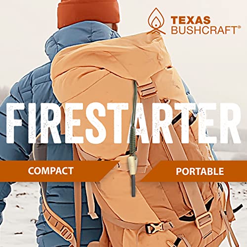 Texas Bushcraft Ferro Rod Fire Starter with Paracord