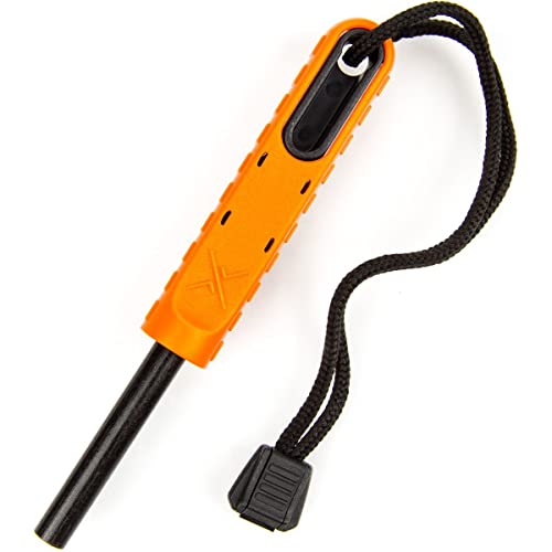 EXOTAC polySTRIKER XL Ferrocerium Fire Starter - Orange/Black