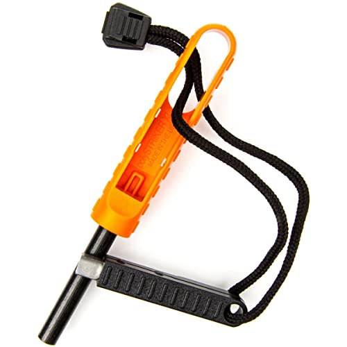 EXOTAC polySTRIKER XL Ferrocerium Fire Starter - Orange/Black