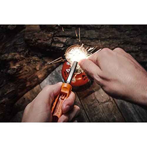 EXOTAC polySTRIKER XL Ferrocerium Fire Starter - Orange/Black