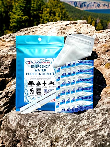 Disaster-Ready: 200 Aquatabs + Whirl-Pak Bags + Prefilters