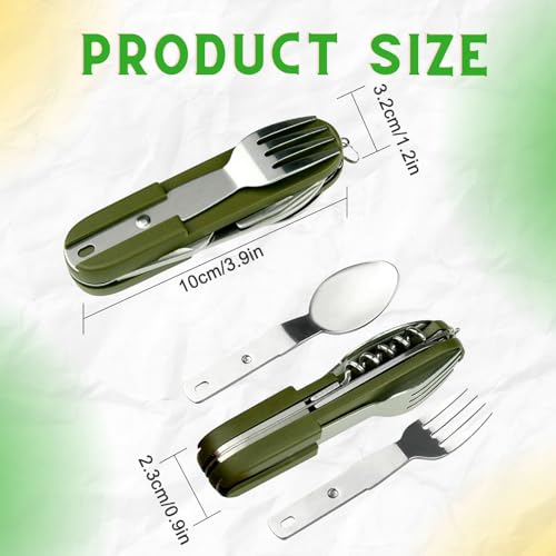 7-in-1 Stainless Steel Folding Tableware Set