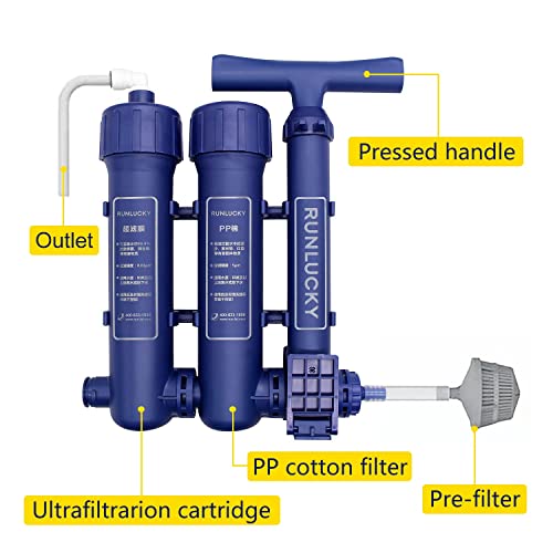 Portable Hand Pump Camping Water Filter Kit