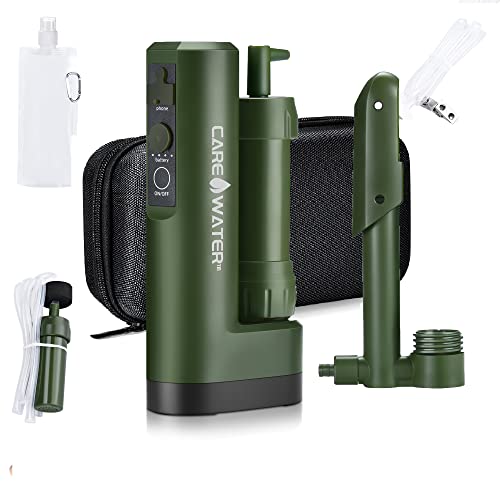 CaredWater Portable Electric Water Filter for Survival