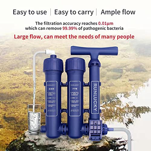 Portable Hand Pump Camping Water Filter Kit