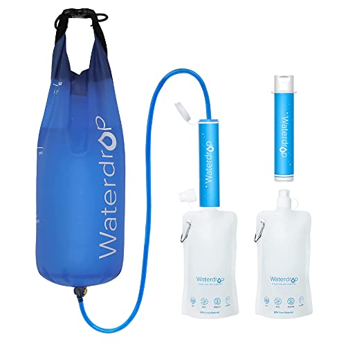 Gravity Water Filter Straw for Preppers, Pack of 2