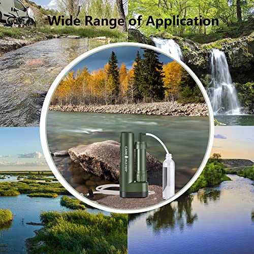 CaredWater Portable Electric Water Filter for Survival