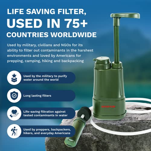 Survivor Filter Pro Hand-Pump Water Filter - Camping