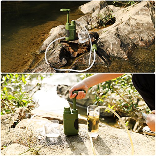 Purewell Water Purifier Pump - Portable Outdoor Survival Gear