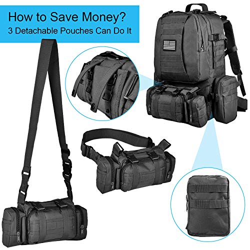 60L CVLIFE Tactical Military Army Rucksack - Assault Pack